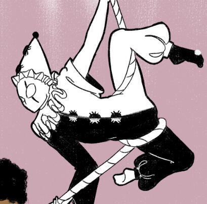 Half body flat color Half body flat color